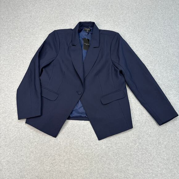 Tahari Arthur S. Levine Blazer Jacket Women's 16 Navy Blue MAM652 Professional - Picture 3 of 12